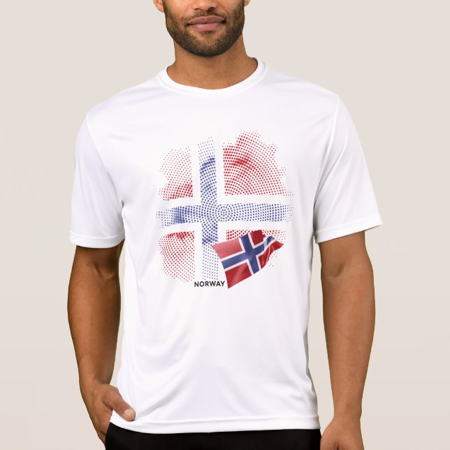 Norges flagga t shirt (Framsida)