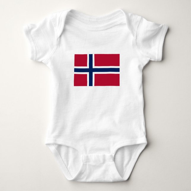 Norges flagga t shirt (Framsida)
