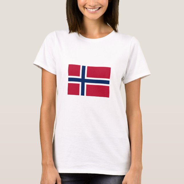 Norges flagga t shirt (Framsida)