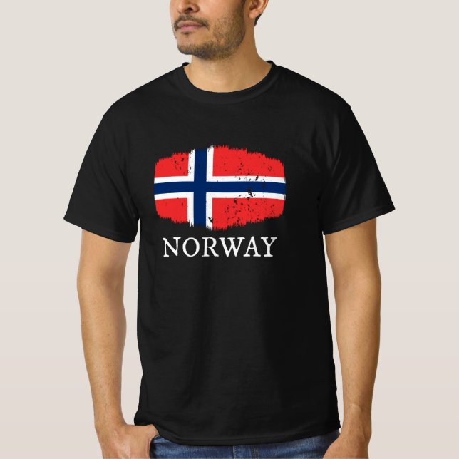 Norges flagga t shirt (Framsida)