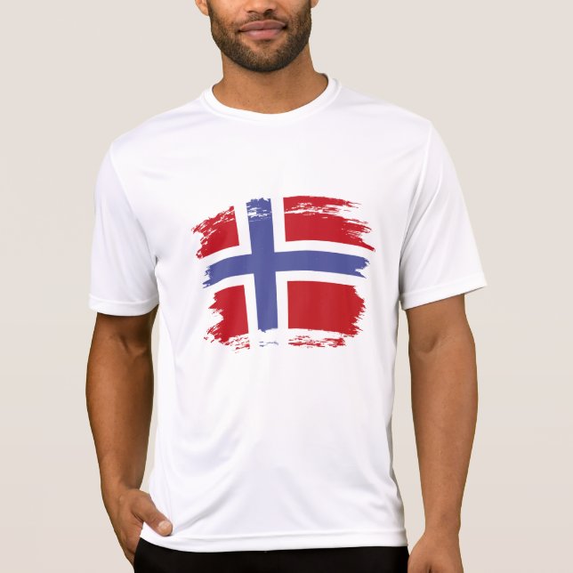 Norges flagga t shirt (Framsida)