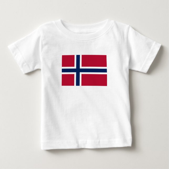 Norges flagga t shirt (Framsida)