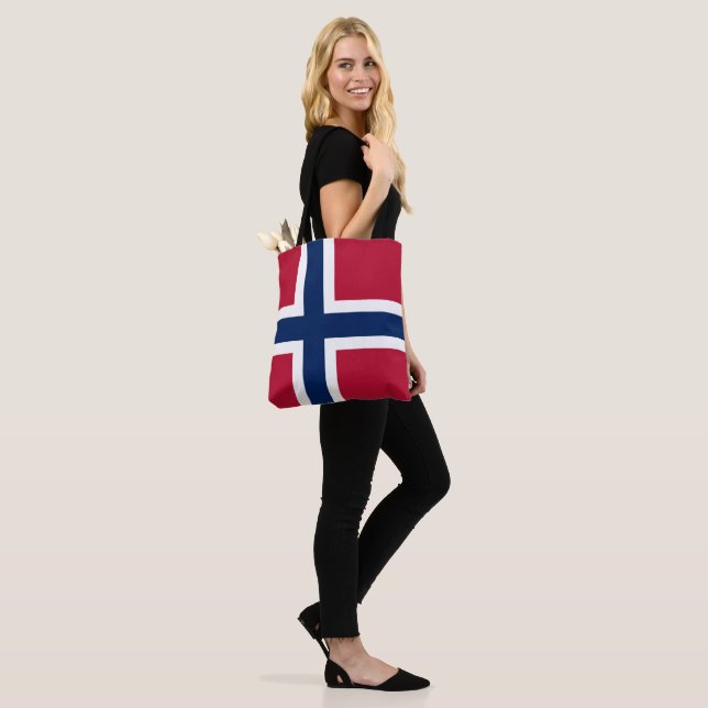Norges flagga tygkasse (På modell)
