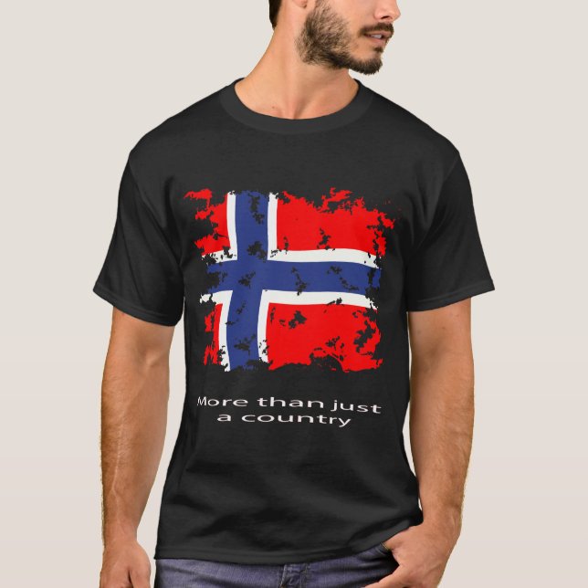 Norges flagga vintage t shirt (Framsida)