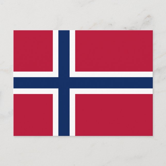 Norges flagga vykort (Framsida)