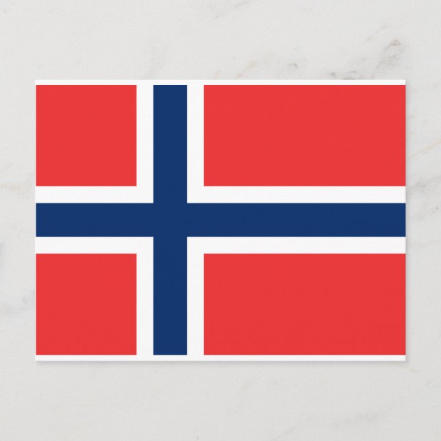 Norges flagga vykort (Framsida)