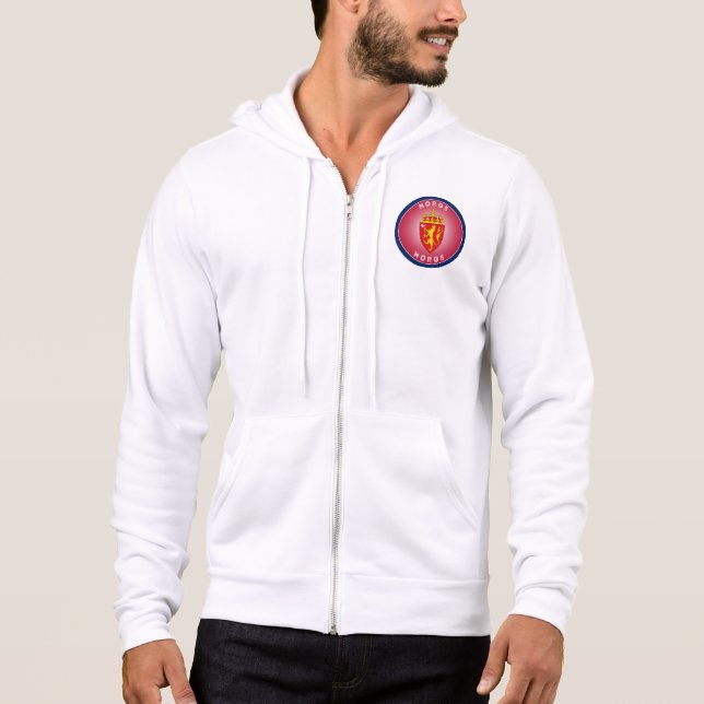 Norges Vapen Cirkelform T Shirt (Framsida)