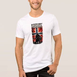Norges vikingar – Vikingkrigare Norges flagga T Shirt