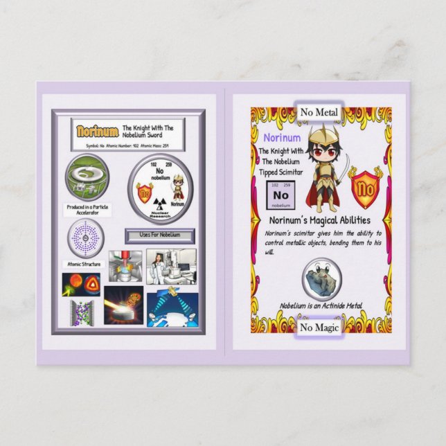 Norinum - Knight Nobelium Scimitar Vykort (Framsida)