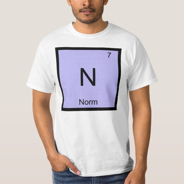 Norm Namn Kemi Element Periodiska Systemet Tröja (Framsida)