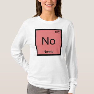 Norma Namn kemi Inslag Periodiska Bord T Shirt