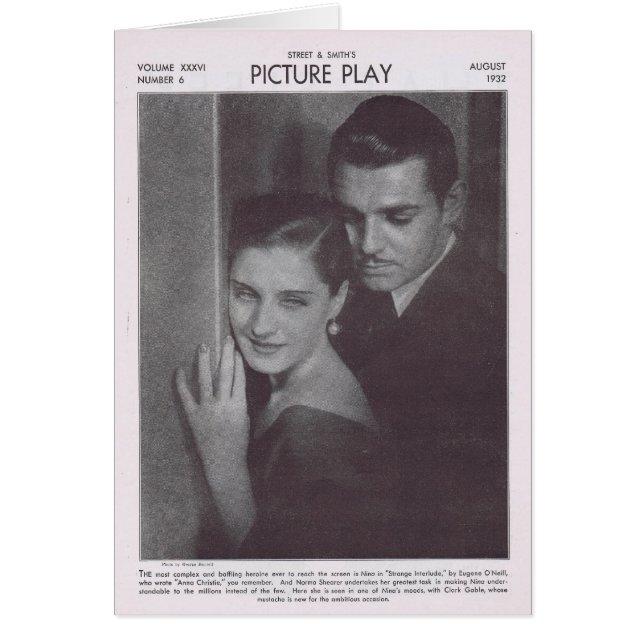 Norma Shearer 1932 Hälsningskort (Framsidan)