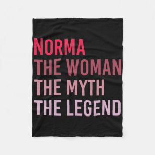 Norma Woman Myth Legend Personlig Namn Birt Fleecefilt