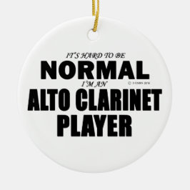 Normal Alto Clarinet Player Julgransprydnad Keramik