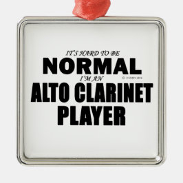 Normal Alto Clarinet Player Julgransprydnad Metall