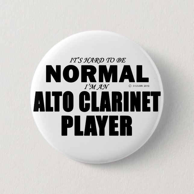 Normal Alto Clarinet Player Knapp (Framsida)