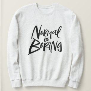 Normal är att binda svart kalligrafiklämtning t-shirt
