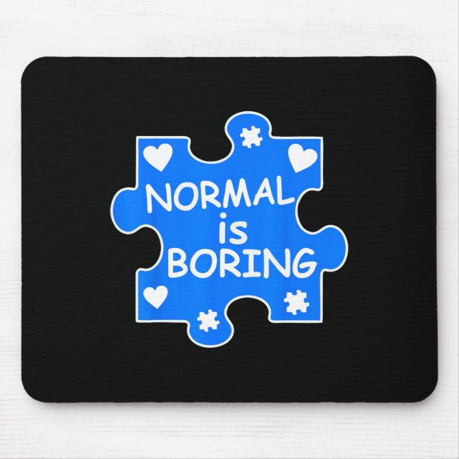Normal är att boka Autism Blue Puzzle Biet Awarene Musmatta (Framsidan)
