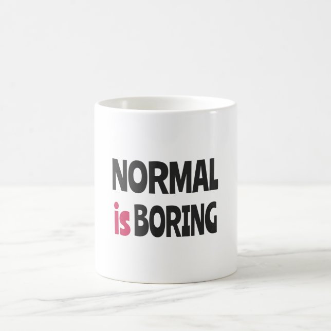 Normal är Boring Kaffemugg (Center)