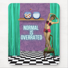 Normal är överskattad Funky och Roligt, ändrad kon Musmatta