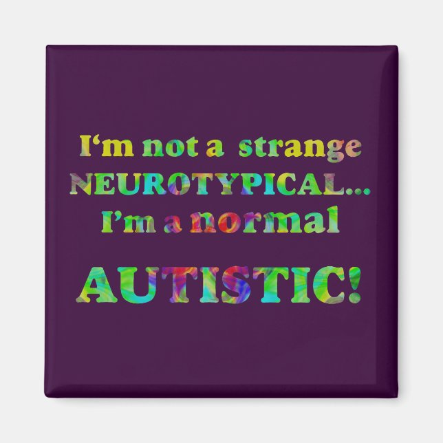 Normal autistisk magnet (Framsidan)