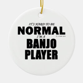 Normal Banjo Player Julgransprydnad Keramik
