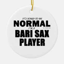 Normal Bari Sax Player Julgransprydnad Keramik