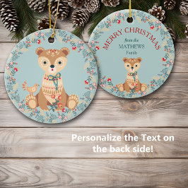 Normal Bear-andejul Julgransprydnad Keramik