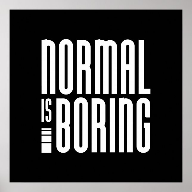 Normal Boring Poster (Framsidan)