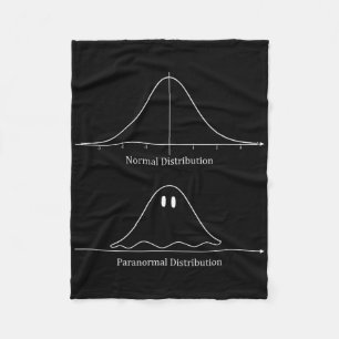 Normal distribution Halloween Costume Roligt Fleecefilt