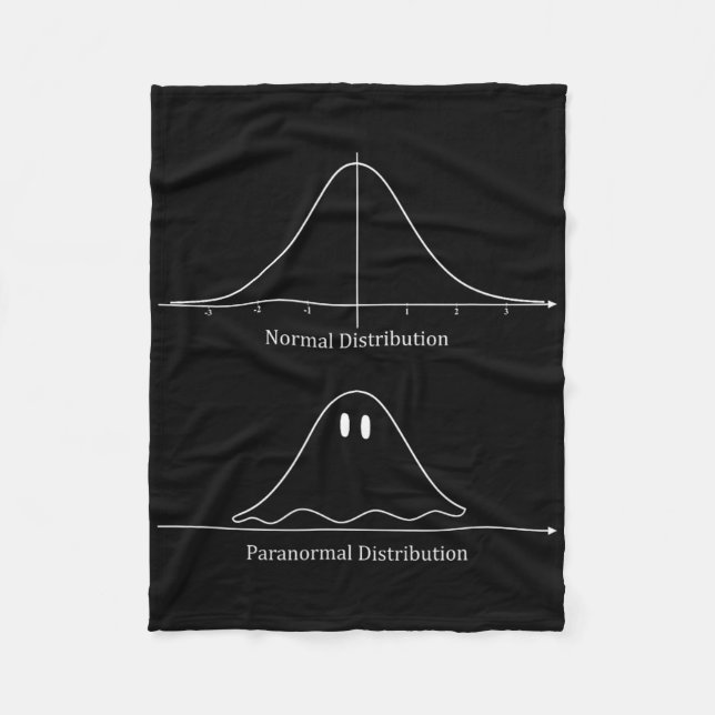 Normal distribution Halloween Costume Roligt Fleecefilt (Framsidan)