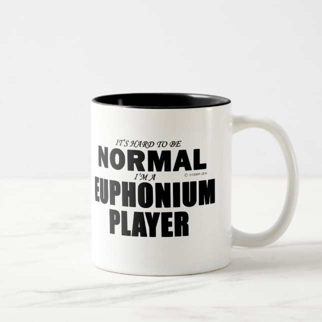 Normal Euphonium Player Två-Tonad Mugg (Höger)