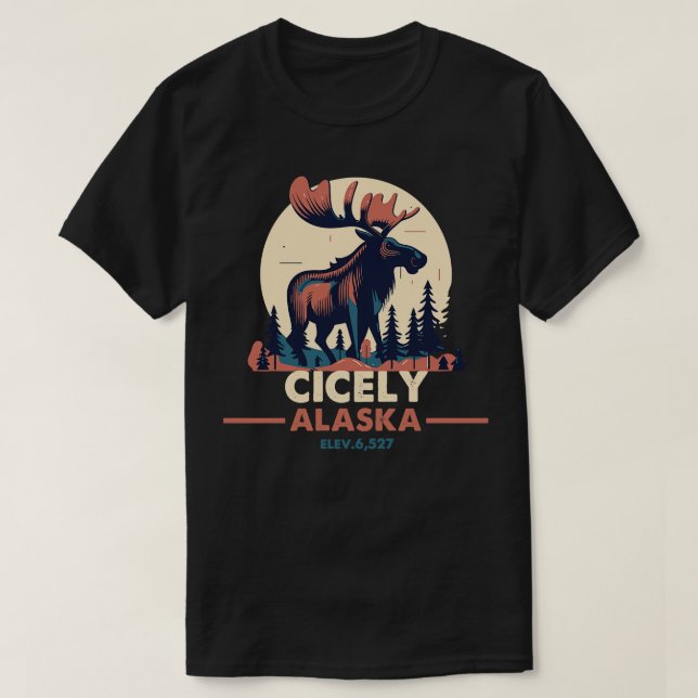Normal exponering Cicely Alaska TShirt 3 T Shirt (Design framsida)