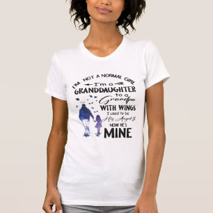 Normal Flickvänsonson Farfar Med Vingar Ängel T Shirt