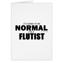 Normal flutist hälsningskort