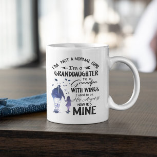 Normal Girl Grandpa med Vingar Angel Kaffemugg