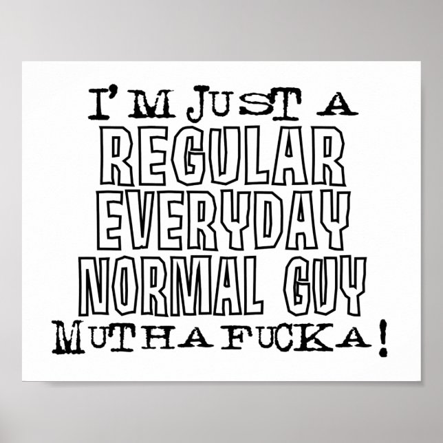 Normal Guy Poster (Framsidan)