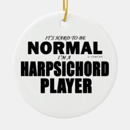 Normal Harpsichord Player Julgransprydnad Keramik