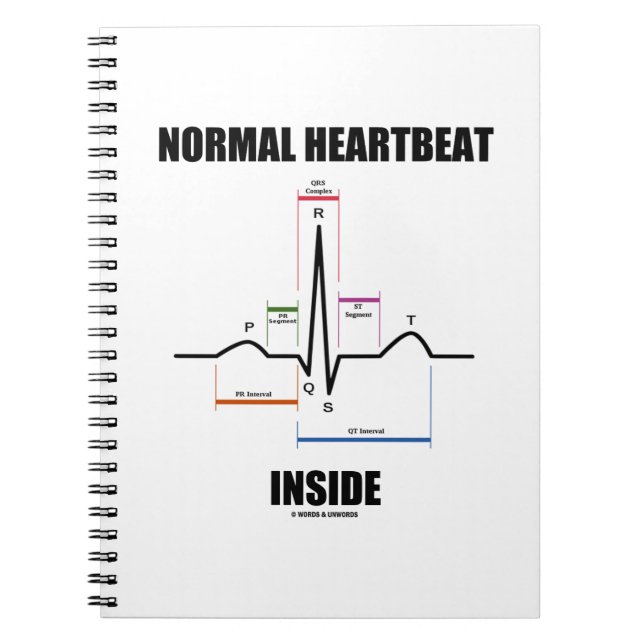 Normal hjärtrytm Inside EKG EKG Electrokardiogram Anteckningsbok (Framsidan)