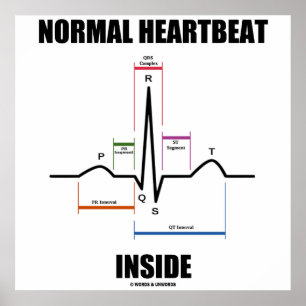 Normal hjärtrytm Inside EKG EKG Electrokardiogram Poster