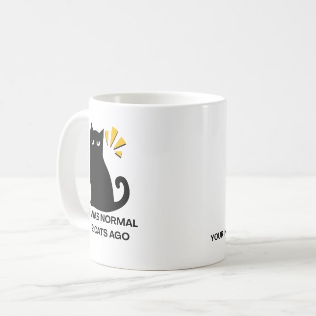 Normal katt  kaffemugg (Framsida vänster)