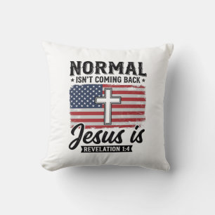 Normal Kommer Inte Tillbaka Jesus Uppenbarelse Trö Kudde