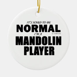 Normal Mandolin Player Julgransprydnad Keramik
