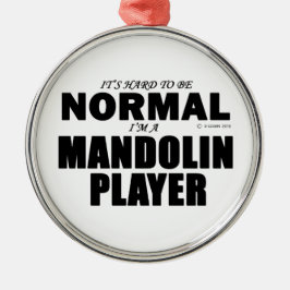 Normal Mandolin Player Julgransprydnad Metall