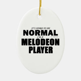 Normal Melodeon Player Julgransprydnad Keramik