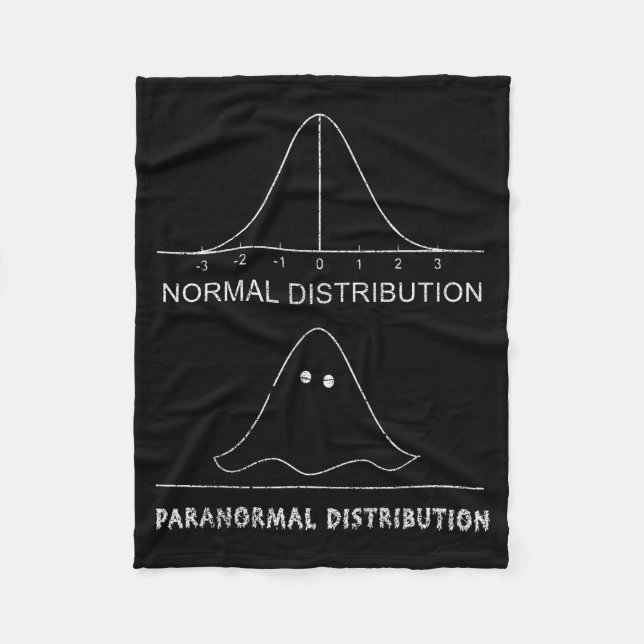 Normal Paranormal Distribution Funny Math Ghost Ha Fleecefilt (Framsidan)