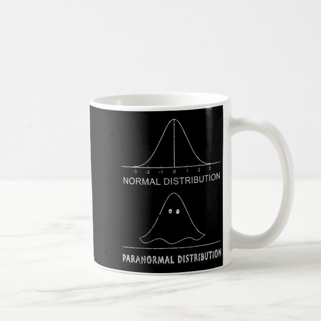 Normal Paranormal Distribution Funny Math Ghost Ha Kaffemugg (Höger)