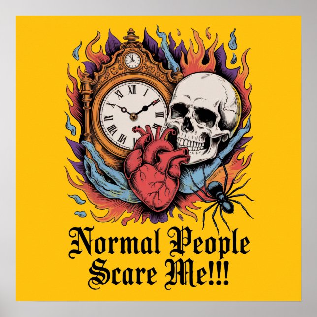 Normal People Scare Me Poster (Framsidan)