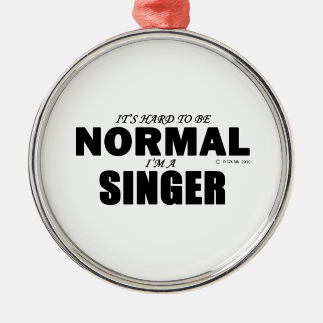 Normal Singer Julgransprydnad Metall (Framsidan)
