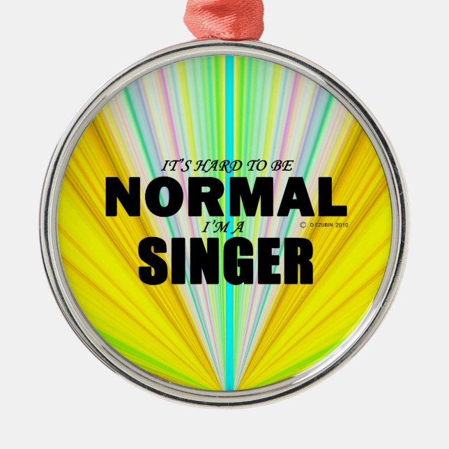 Normal Singer Julgransprydnad Metall (Framsidan)